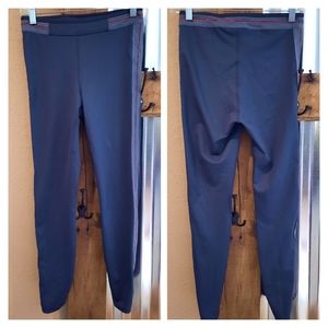 Joy Lab sz S leggings stretch pants dark navy blue side stripe